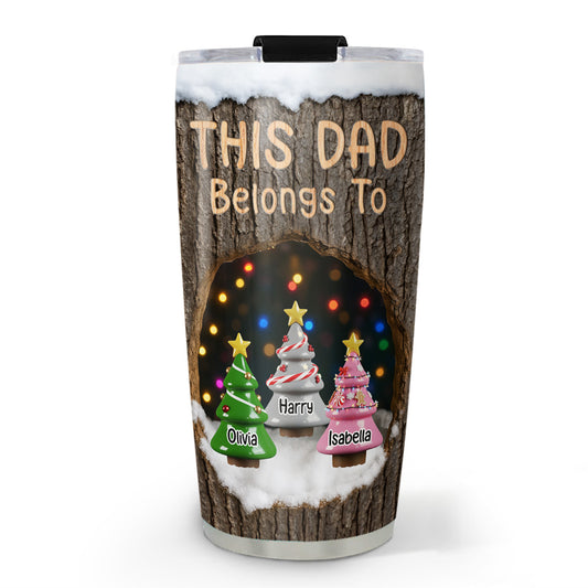 Grandpa With Lovely Kids - Personalized Custom Tumbler