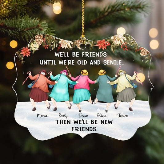 Growing Old Laughing Together Always - Personalized Custom Acrylic Ornament