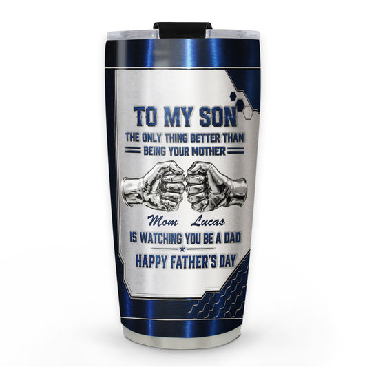 Watching My Son 2 - Personalized Custom 3D Effect Tumbler