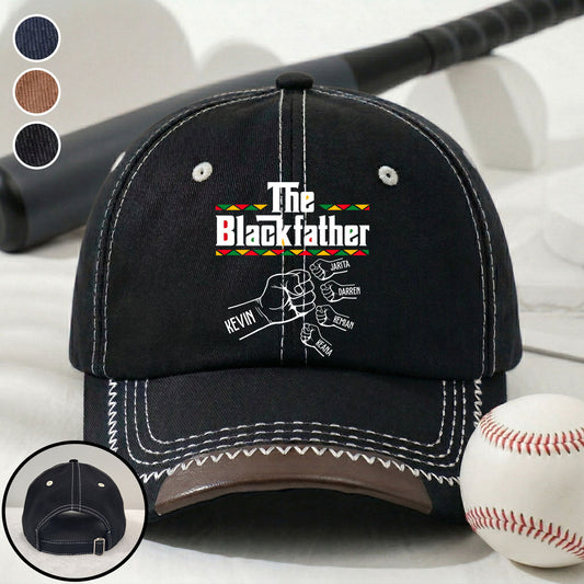 The Blackfather - Personalized Custom Vintage Soft Baseball Cap