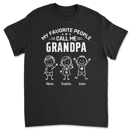Call Me Grandpa - Personalized Custom Shirt