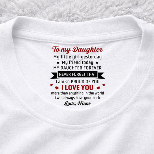 Never Forget That - Personalized Custom Inside Neck Print T-Shirt