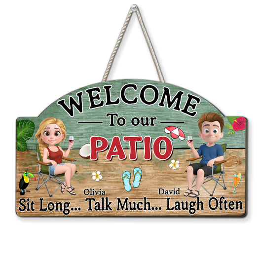 Talk Much Laugh Often - Personalized Custom Wood Sign