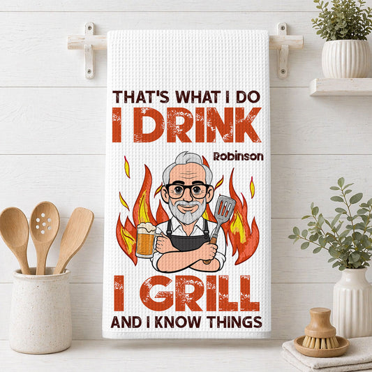 I Know Things - Personalized Custom Kitchen Towel