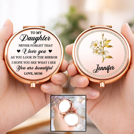 How Beautiful You Are - Personalized Custom 3D Effect Compact Mirror