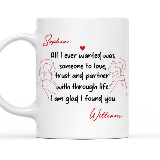 Glad To Find You - Personalized Custom Coffee Mug