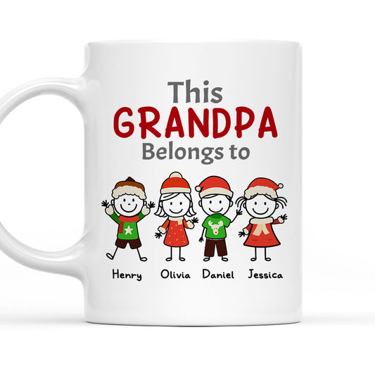 Belongs To My Grandkids - Personalized Custom Coffee Mug
