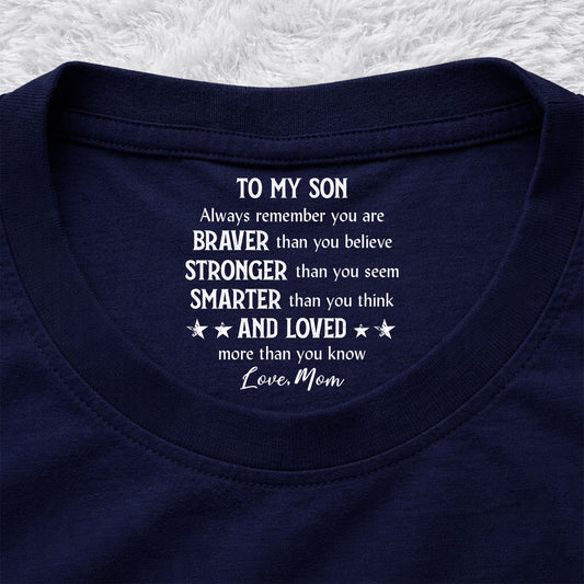 Braver Than You Think - Personalized Custom Inside Neck Print T-shirt