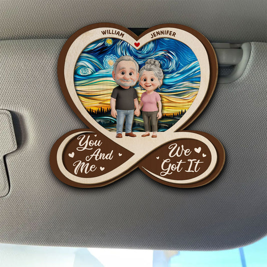 No Matter What I Love You - Personalized Custom Car Visor Clip