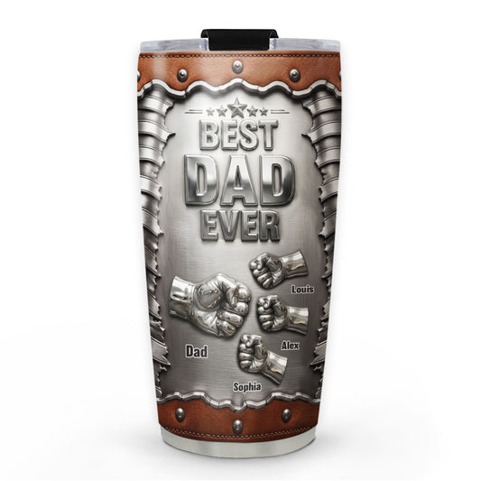 Father Strength - Personalized Custom 3D Effect Tumbler