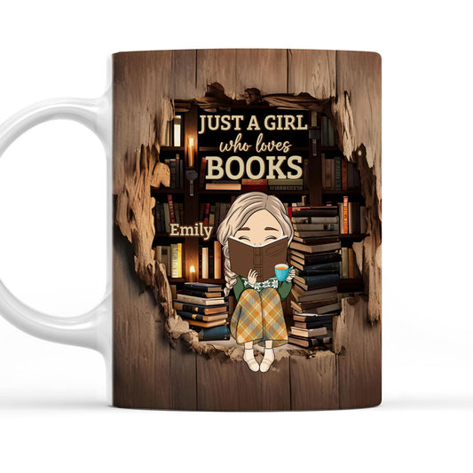 Just A Book Lover - Personalized Custom Coffee Mug