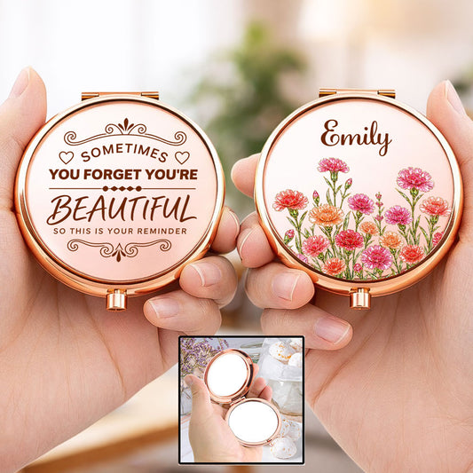 You Are So Beautiful - Personalized Compact Mirror