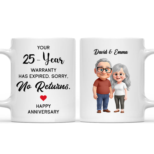 Warranty Has Expired - Personalized Custom Coffee Mug