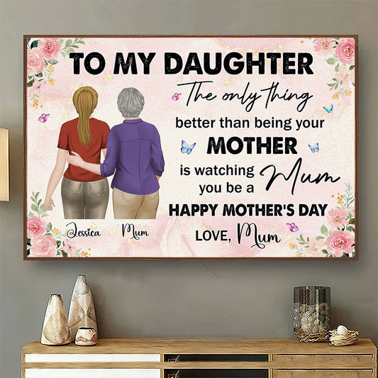 To My Daughter - Personalized Custom Poster