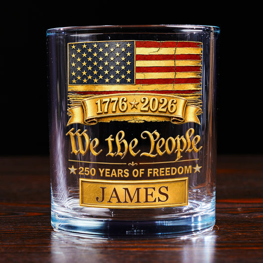 The People We Be - Personalized Custom 3D Effect Whiskey Glass