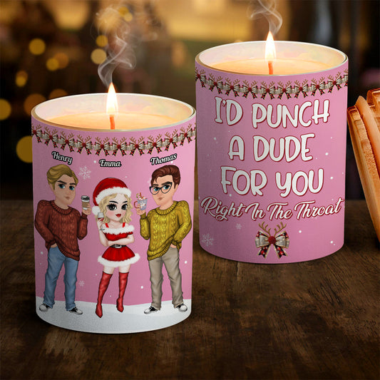 Punch A Dude - Personalized Custom Candle