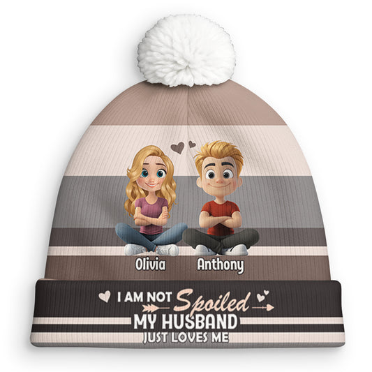 Not Spoiled - Personalized Custom Bobble Beanie Hat