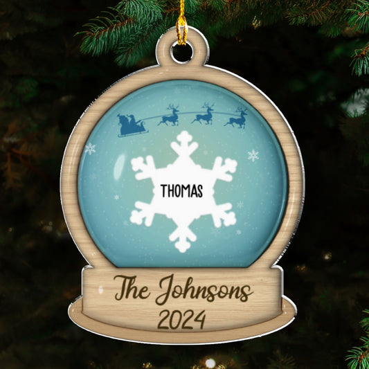 The Family 2024 - Personalized Custom 3D Inflated Effect Acrylic Ornament