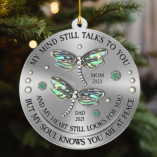 Dragonfly My Mind My Heart My Soul - Personalized Custom Acrylic Ornament