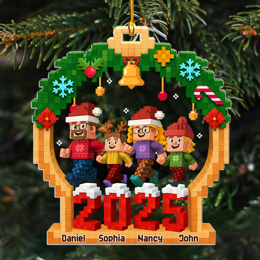 Playing In Snow - Personalized Custom 3D Effect Acrylic Ornament