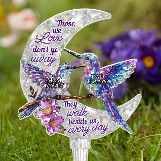 They Never Go Away - Personalized Custom 3D Effect Acrylic Garden Stake