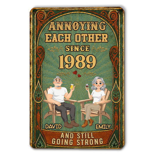 Love Till The End - Personalized Custom Metal Sign