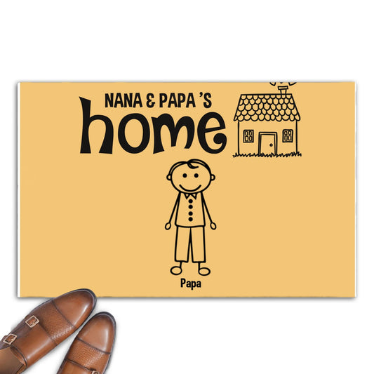 There Is No Place Like - Personalized Custom Doormat