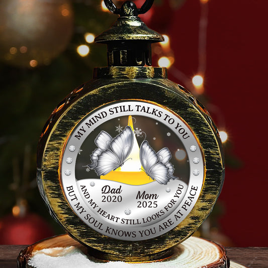 Here With You - Personalized Custom 3D Effect Christmas Lantern