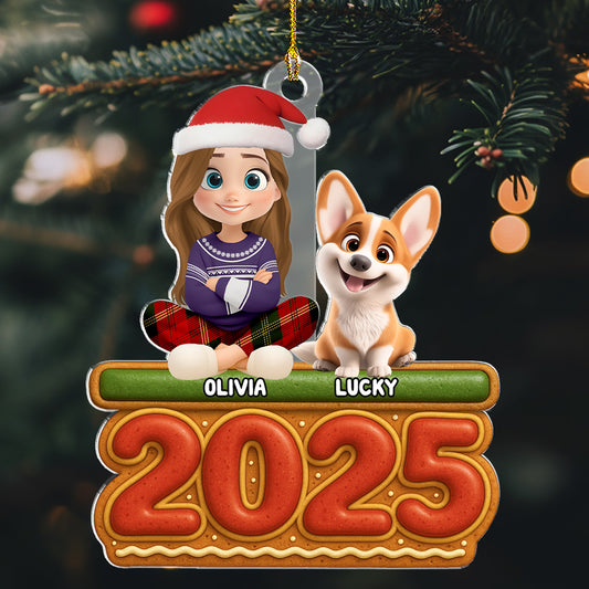 Me And My Dog Cookies - Personalized Custom Acrylic Ornament
