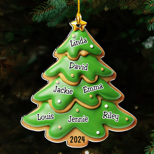 Family Gingerbread Name - Personalized Custom Acrylic Ornament