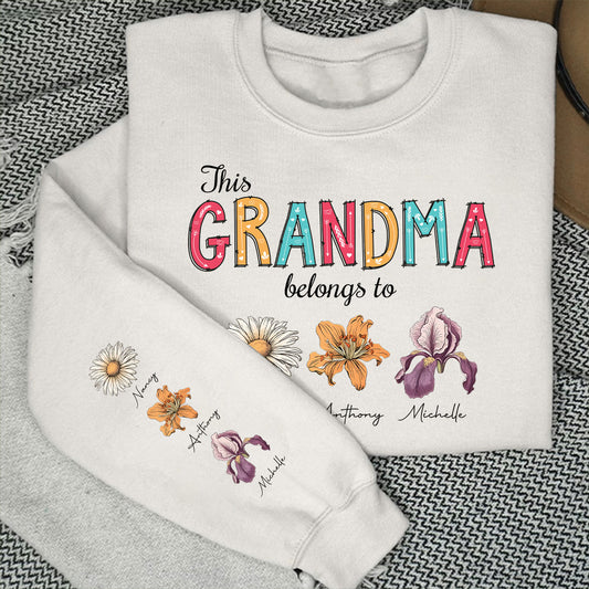 This Grandma Belongs To - Personalized Custom Sweatshirt