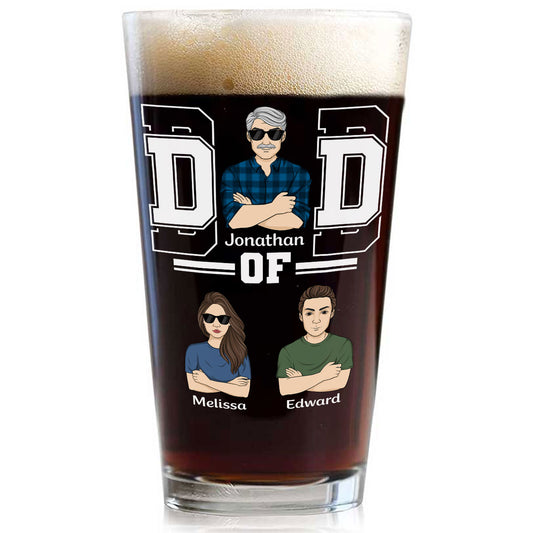 The Greatest Dad - Personalized Custom Beer Glass