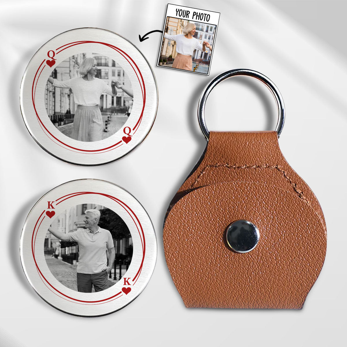 King And Queen - Personalized Custom Pocket Hug At Wrappiness