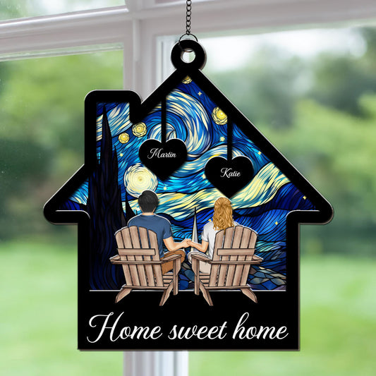 Home Sweet Home - Personalized Suncatcher