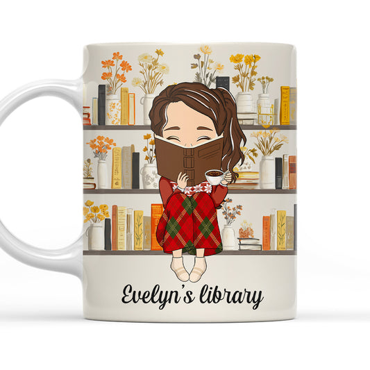 Christmas Starts In My Library - Personalized Custom Coffee Mug
