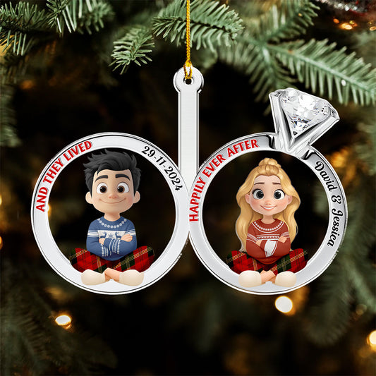 Happily Ever After Couple - Personalized Custom Acrylic Ornament