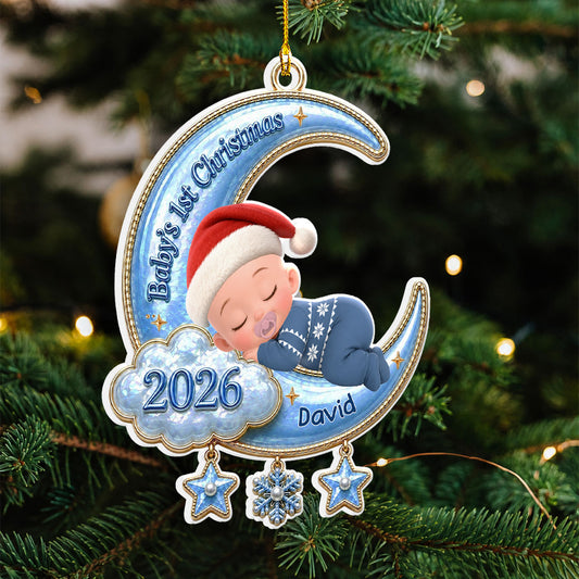 Our Little Christmas Miracle - Personalized 3D White Acrylic Ornament