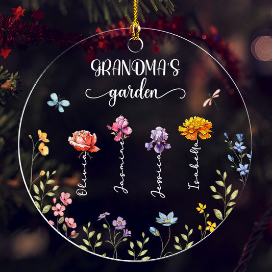 Grandma Garden - Personalized Custom Acrylic Ornament