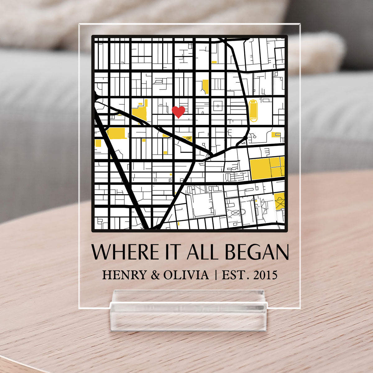 Where It All Began - Personalized Acrylic Plaque – MoonLoveShop