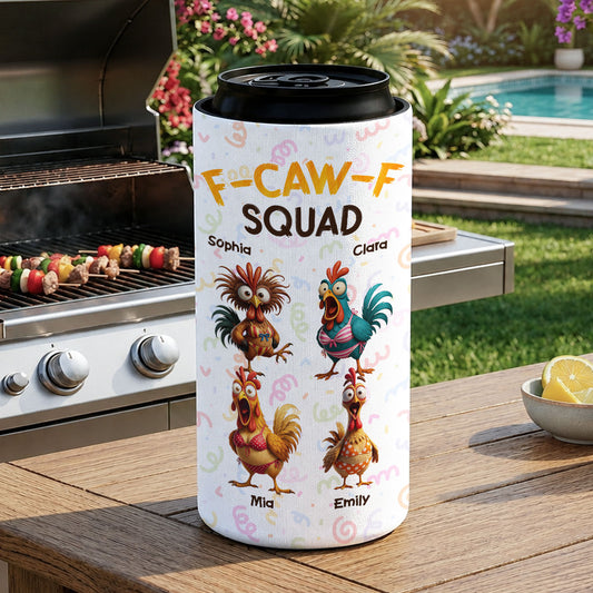 My FCAWF Squad - Personalized Skinny Can Cooler