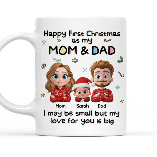 First Christmas With Mom And Dad - Personalized Custom Coffee Mug
