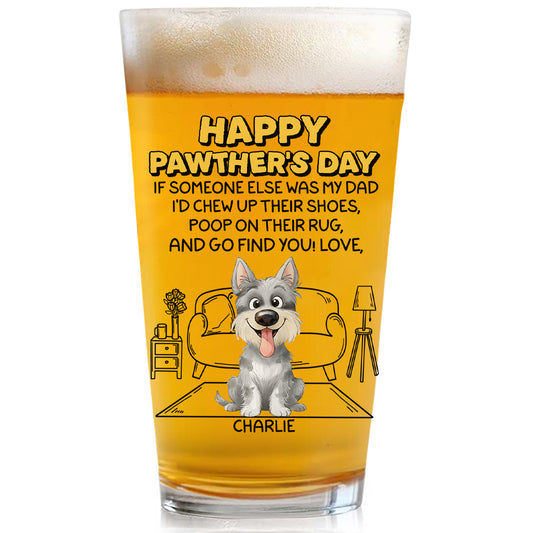No One Can Be Parent Better Than You - Personalized Custom Beer Glass
