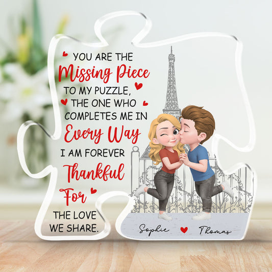 My Heart Found Its Match - Personalized Custom Acrylic Plaque