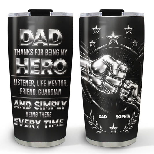 My Hero - Personalized Custom 3D Effect Tumbler