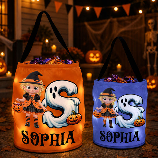 Halloween Is Coming - Personalized Light Up Basket