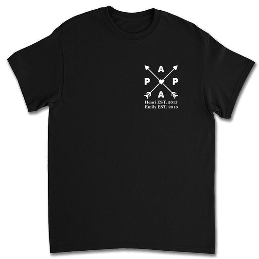 Best Papa Ever - Personalized Shirt