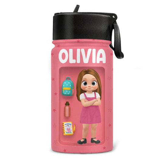 Kid Back To School - Personalized Kids Water Bottle