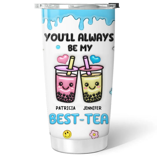 Best Friend Forever - Personalized 3D Inflated Effect Tumbler
