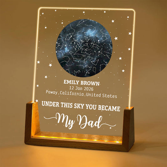 This Is What The Sky Looked Like - Personalized Custom Night Light
