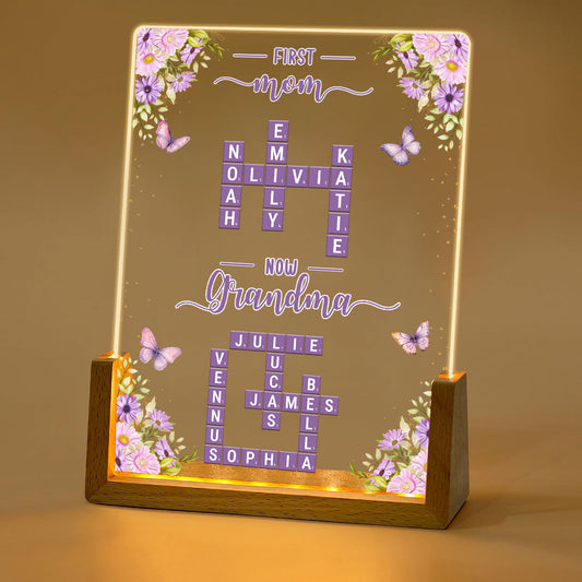 Now Grandma - Personalized Custom Night Light